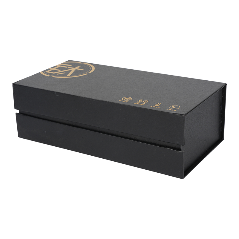 Black Magnetic Flip-Top Rigid Gift Box with Foam Insert