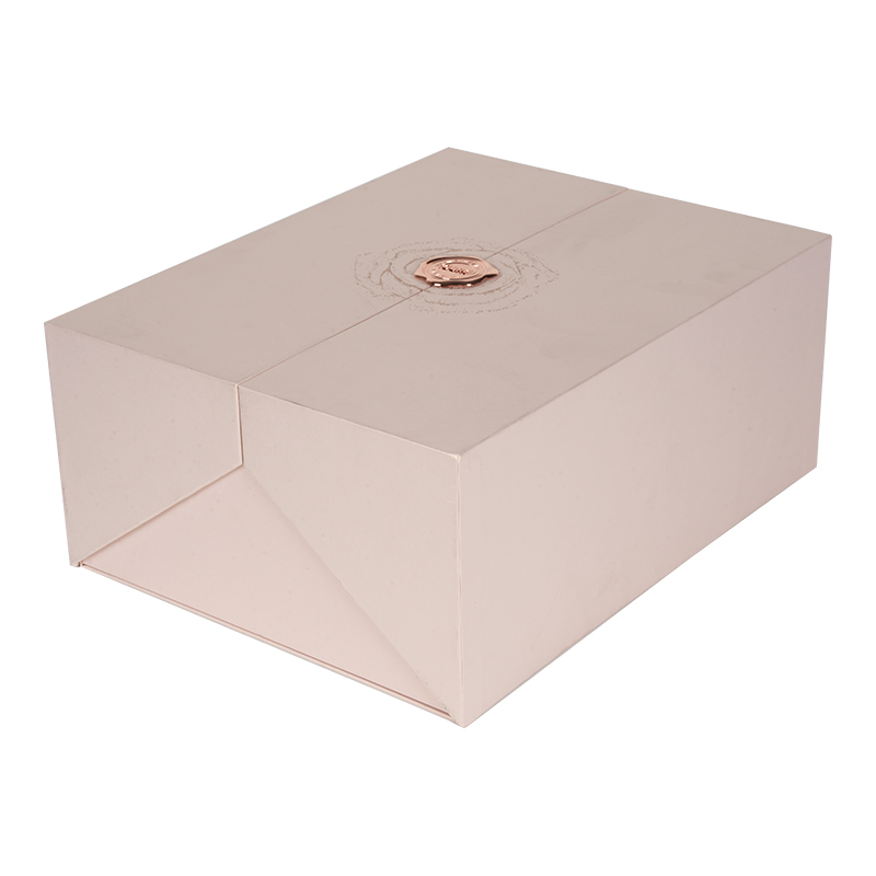 Pink Foldable Magnetic Gift Box with Foam Lining