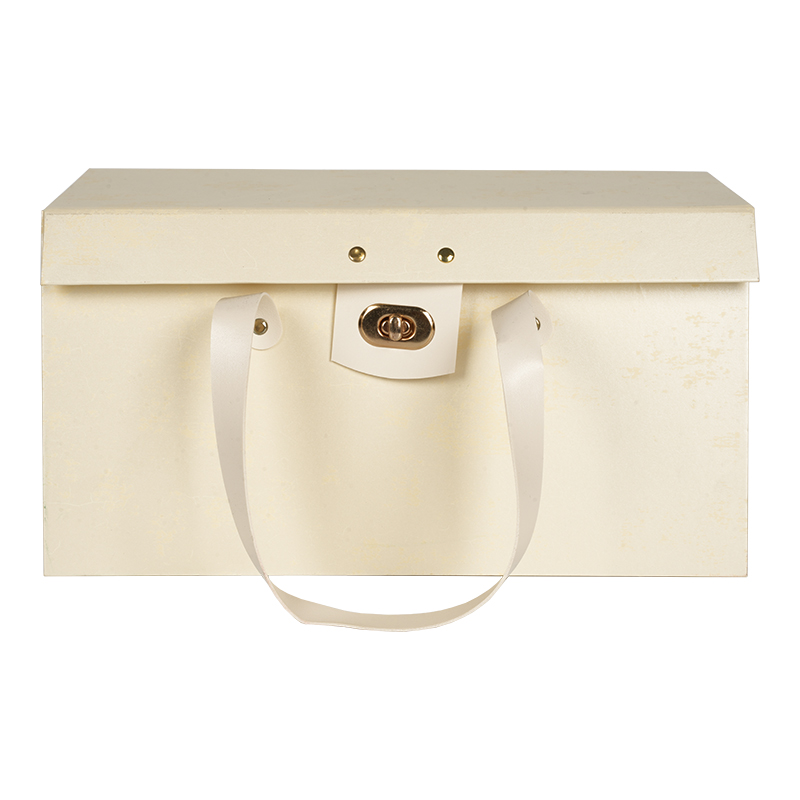 Luxury Flip-Top Rigid Gift Box with Leather Handle