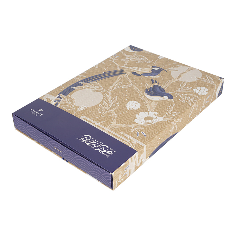 Custom Drawer Mailer Box with Bird Flower Pattern