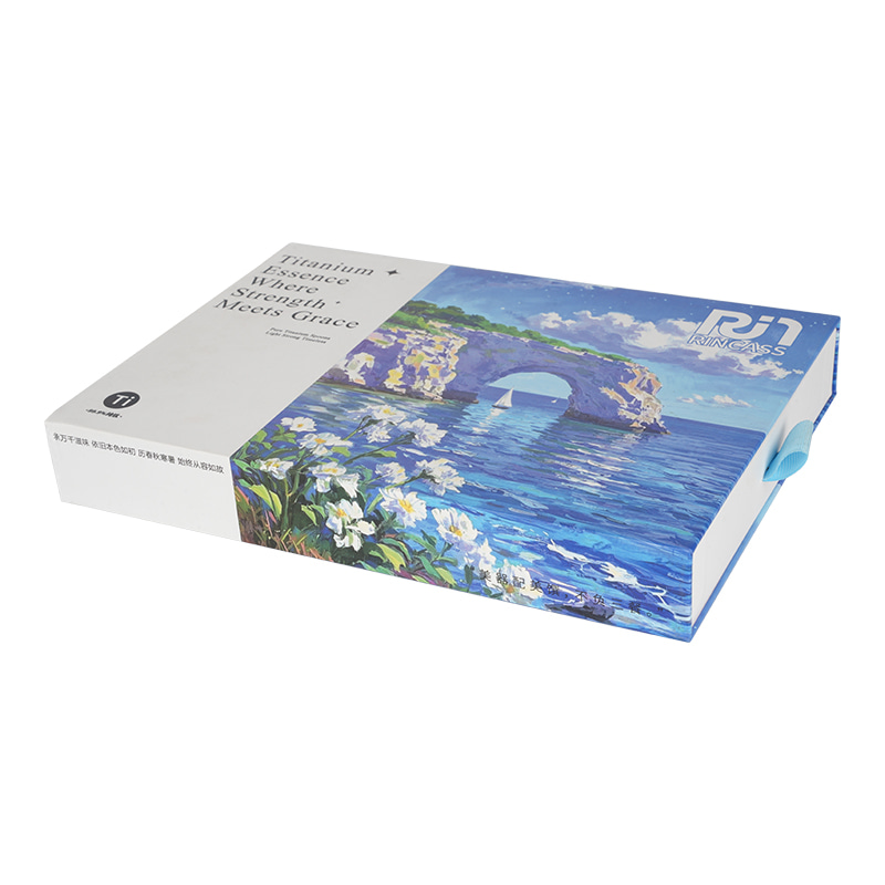 High-End Sliding Drawer Rigid Gift Box with Lid